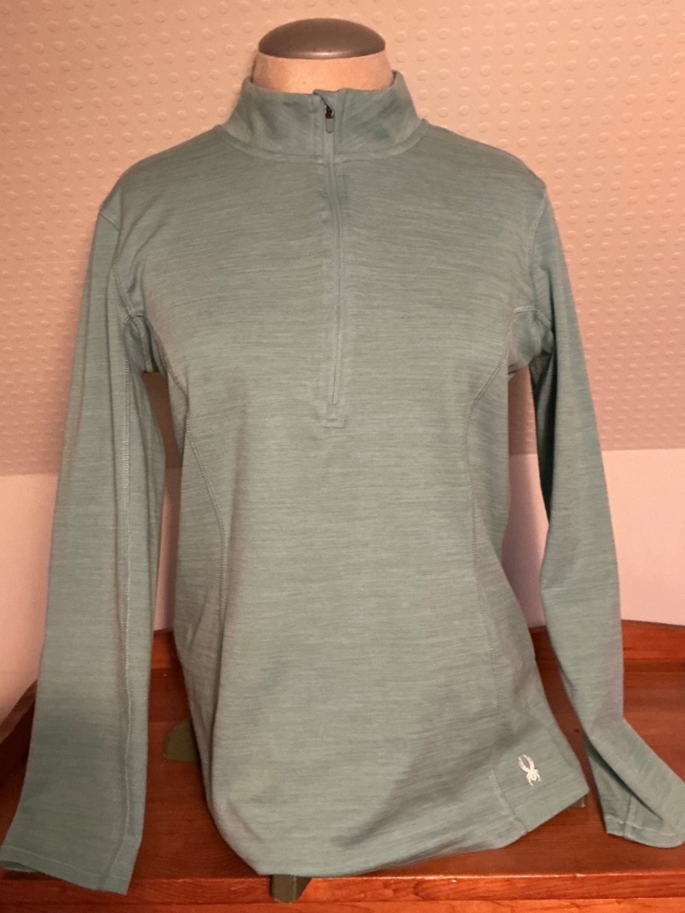 Spyder Activewear Women’s Size Medium 3/4 Zip Long Sleeve Top